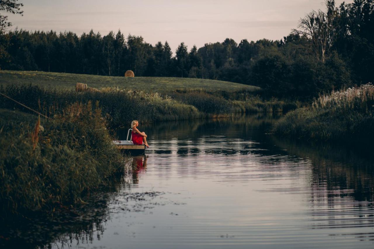 Brivdienu Maja Ar Pirti "Strautkalni" Ieriki Buitenkant foto